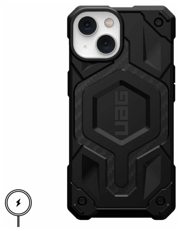 Чехол Urban Armor Gear (UAG) Monarch Pro For MagSafe Series для iPhone 14 Plus, цвет Черный