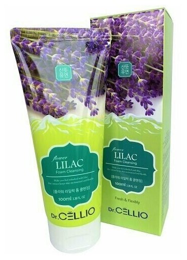 Пенка для умывания с экстрактом сирени Dr. Cellio G70 Flower Lilac Foam Cleansing 100ml