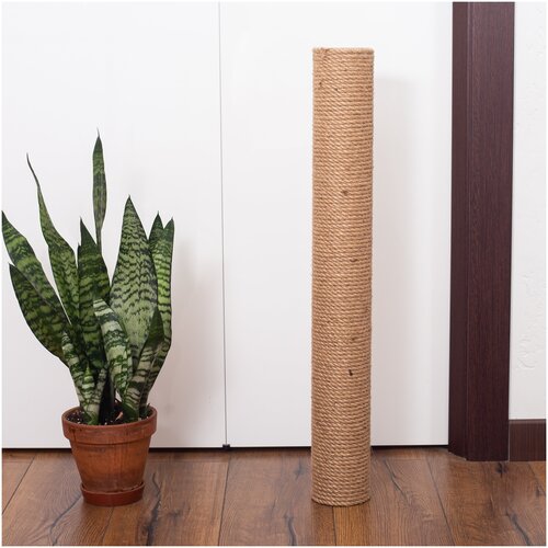 Сменный столбик 45х11см (гайка/гайка) для когтеточки про хвост двусторонний из натурального джута