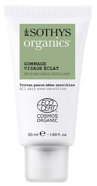 Sothys скраб Organics Radiant face scrub, 50 мл