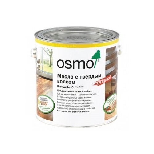 Масло OSMO Hartwachs-Öl Original с твердым воскомl 0,75 литра 3011 Глянцевое