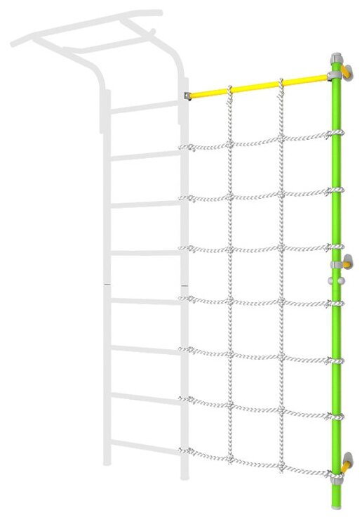 ROMANA Комплект с канатным лазом пристенный ДСКМ-1С-8.18-45 (зеленое яблоко)
