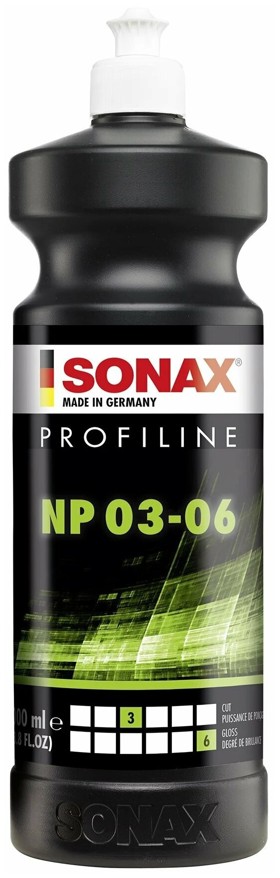 SONAX ProfiLine NP 03-06 - Полироль для восстановления блеска твердых лаков, 1л