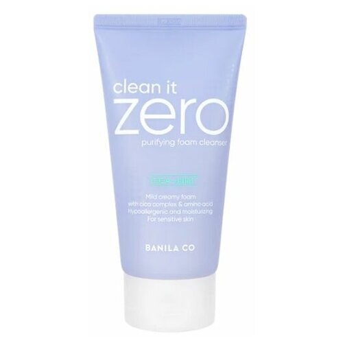 BANILA CO Гипоаллергенная очищающая пенка для чувствительной кожи Clean it Zero Purifying Foam Cleanser / тревел мини формат