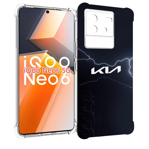 Чехол MyPads kia киа 2 для Vivo iQoo Neo 6 5G задняя-панель-накладка-бампер hyundai kia r8480ac1041k чехол киа stinger для телефона iphone 6 7 8