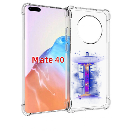 Чехол MyPads фиолетовый уголок абстракция для Huawei Mate 40 / Mate 40E задняя-панель-накладка-бампер