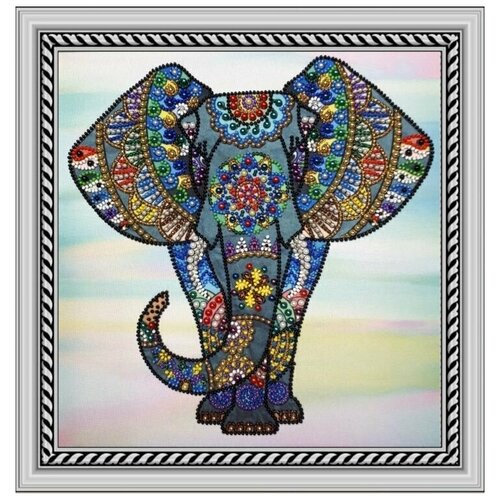 Набор для вышивания RK LARKES Слон, 26х26 см
