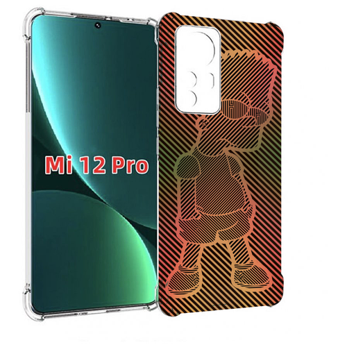 Чехол MyPads Графический-Барт-Симпсон для Xiaomi 12S Pro задняя-панель-накладка-бампер