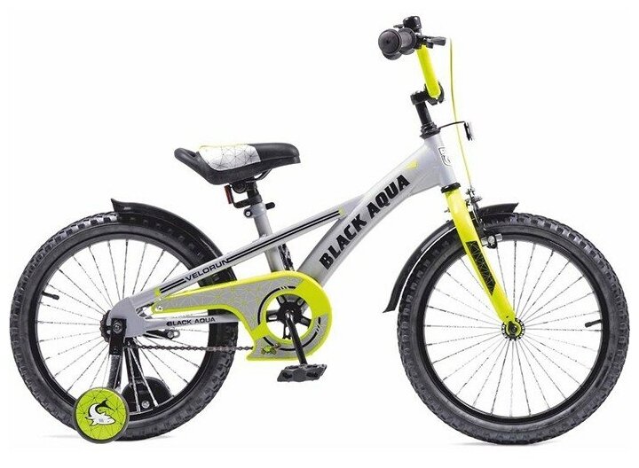 Велосипед двухколесный 20" Black Aqua Velorun серо-лимонный KG2019