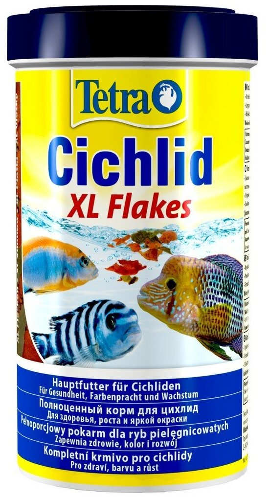 купить Tetra Cichlid XL Flakes Корм в виде крупных хлопьев, 10 л