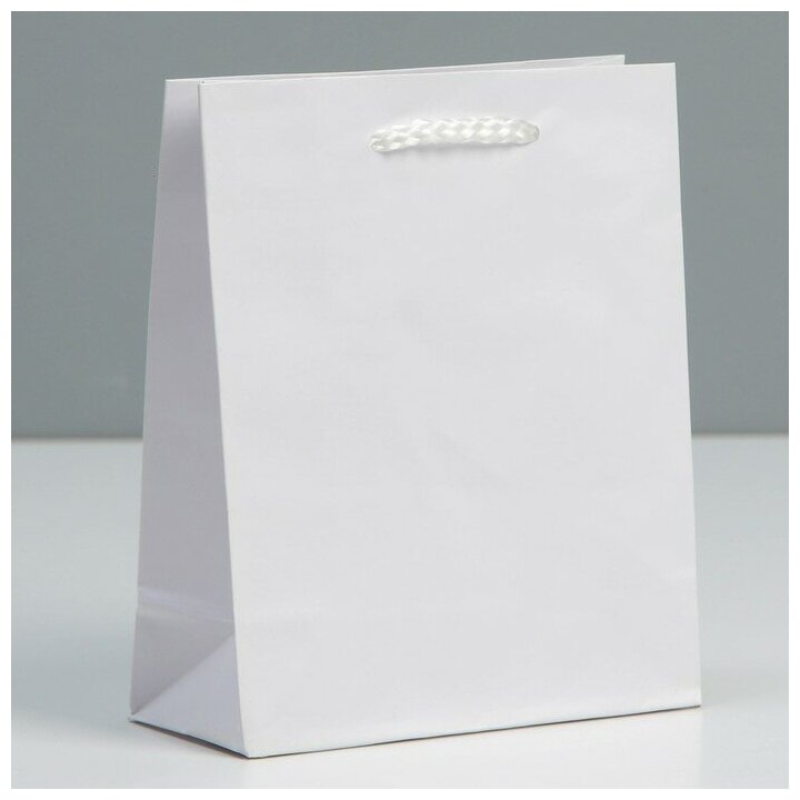 Пакет ламинированный «Белый», S 12 х 15 х 5,5 см
