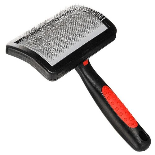 Пуходерка пластик, с каплей, средняя (блистер), Pet Line