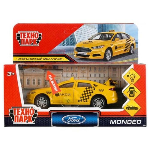 Модель MONDEO-12SLTAX-YE Ford Mondeo Такси Технопарк в коробке модель mondeo p sl ford mondeo полиция технопарк в коробке