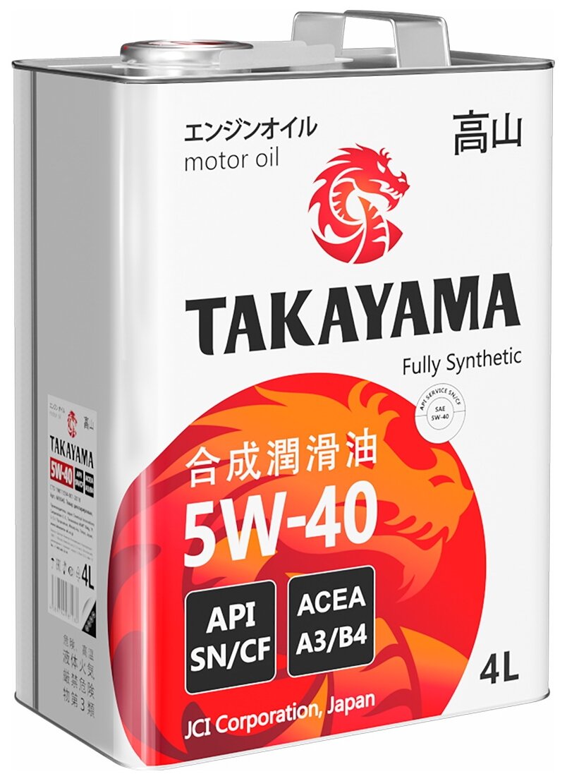 605045 TAKAYAMA SAE 5W-40, API SN/CF (4)  ..