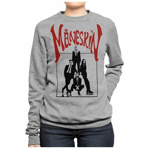 Свитшот DreamShirts Манескин - Maneskin Женский Серый 50