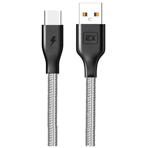 Дата-кабель EXPLOYD EX-K-499 USB - TYPE-C, 1м, серый