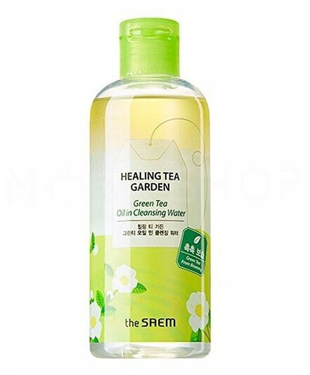 Очищающая вода с маслом зеленого чая The Saem Healing Tea Garden Green Tea Oil In Cleansing Water