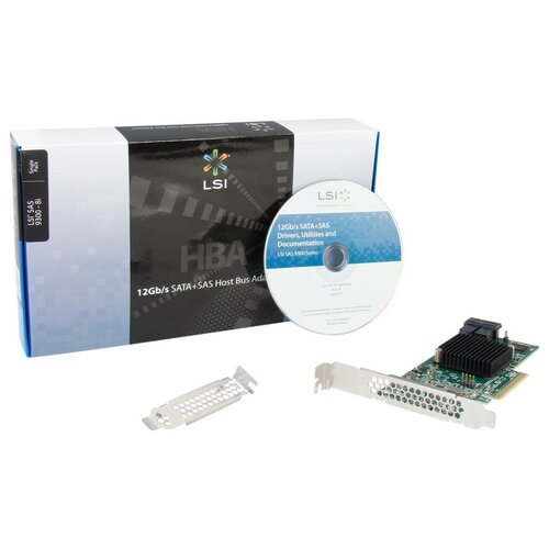 Контроллер LSI Logic SAS 9300-8i SGL (LSI00344) контроллер silverstone g46ecs060000010 6 ports sata gen3 6gbps non raid pci express