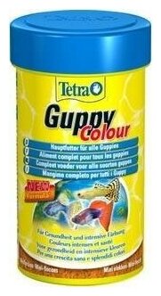 Корм для аквариумных рыб Tetra Guppy Colour Mini Flakes 100 мл (хлопья мини) - фотография № 6