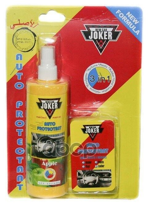 фото 157 Защитная полироль для кожи винила пластика автомобиля JOKER с губкой 250мл Новая машина