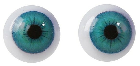 Глаза для игрушек КНР винтовые с заглушками, набор 8 шт, размер 1,4 см (4380008)