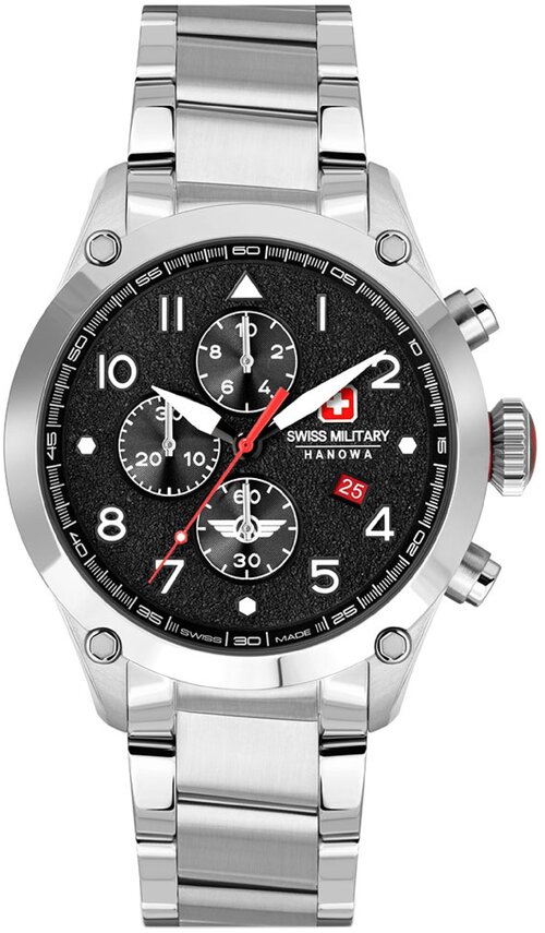 Наручные часы Swiss Military Hanowa Air SMWGI2101501, серебряный, красный