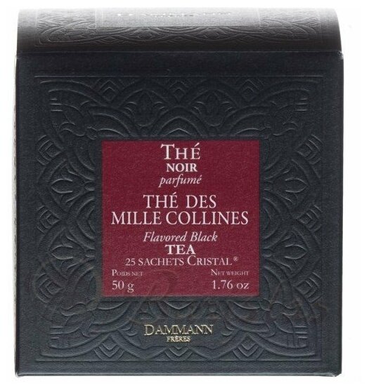 Dammann The des Mille Collines / Тысяча Холмов 2г х 25пак черный аромат. чай 50г (5096)
