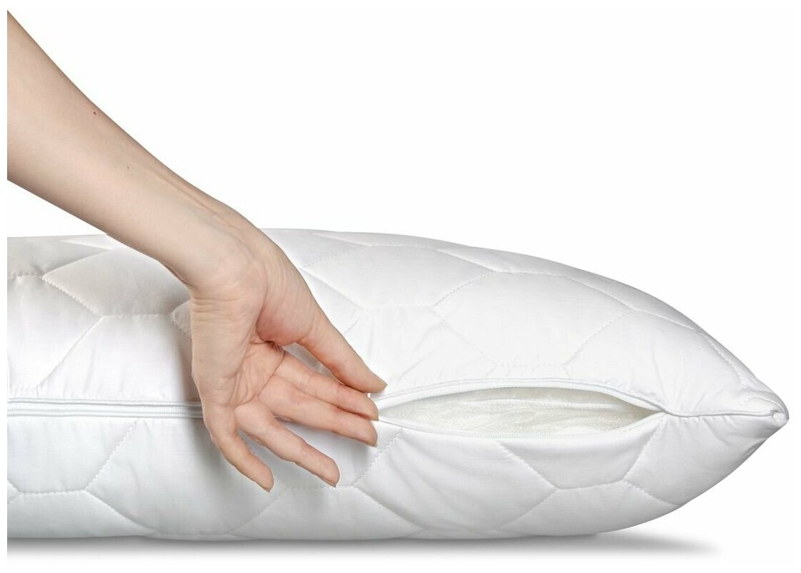 PRIME PRIVE Подушка средняя Cotton, хлопковое волокно (50х70) - фотография № 15