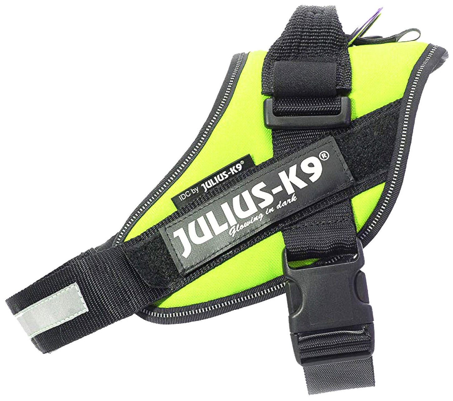 JULIUS-K9 шлейка для собак IDC-Powerharness 1 (63-85см/ 23-30кг), зеленый неон . - фотография № 4