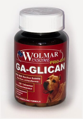 Изображение товара Wolmar Winsome Pro Bio GA-GLICAN синергический хондропротектор для собак 180 шт.