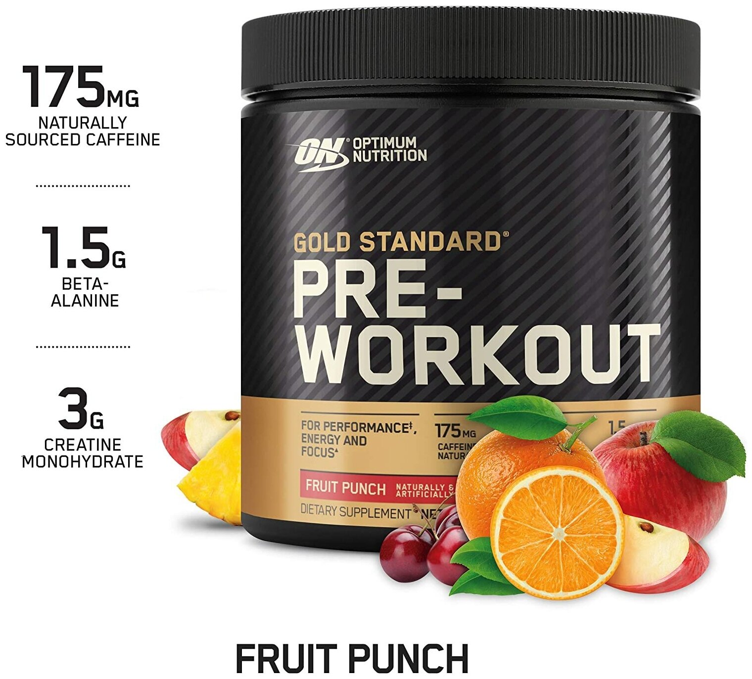 Предтренировочные комплексы для спортсменов Optimum Nutrition Gold Standard Pre-Workout 10,58 oz Green Apple