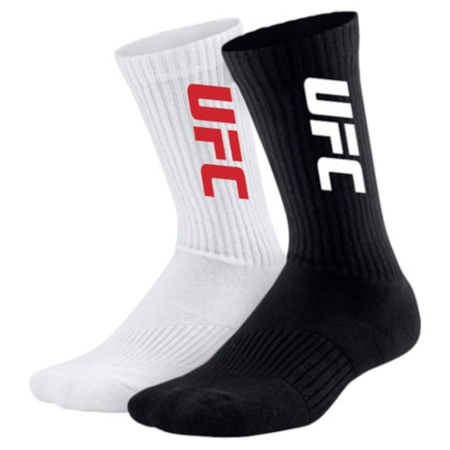 Набор носков UFC 2-PACK LONG SOCKS UFC LOGO, черный, белый, 2 пары