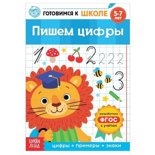 Книга обучающая «Пишем цифры», 16 стр. дмитриева в г пишем цифры и буквы