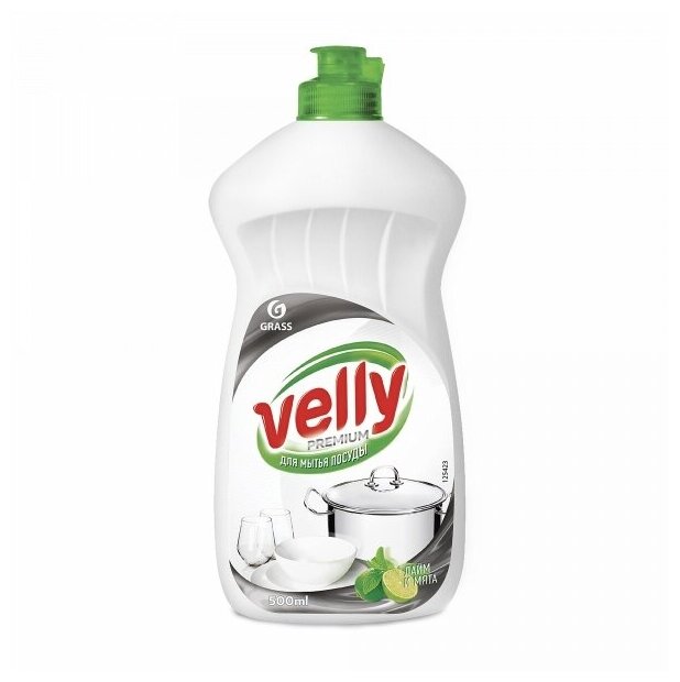Velly Premium Средство для мытья посуды лайм и мята 500 мл