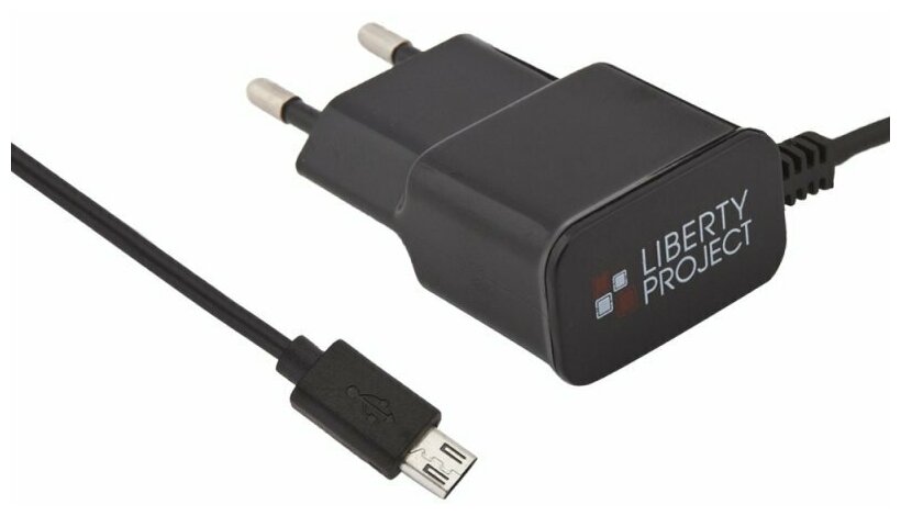 Сетевое зарядное устройство "LP" Micro USB 2,1A (коробка/черное)