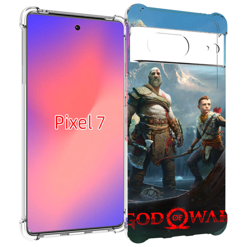 Чехол MyPads God Of War Кратос Атрей для Google Pixel 7 задняя-панель-накладка-бампер