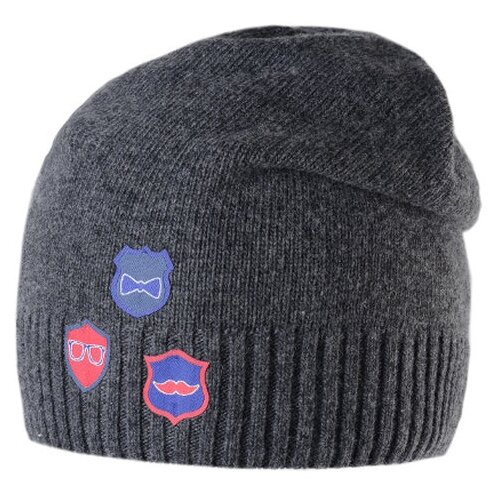 фото Шапка бини андерсен, размер 54-56, серый