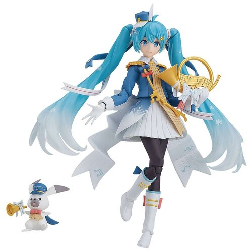 Фигурка Figma: Character Vocal Series 01: Hatsune Miku – Snow Miku: Snow Parade Ver. (13 см) anime hatsune miku plush toys smile miku nekomusume version cute soft stuffed pillow plushie dolls miku fufu plush birthday gift