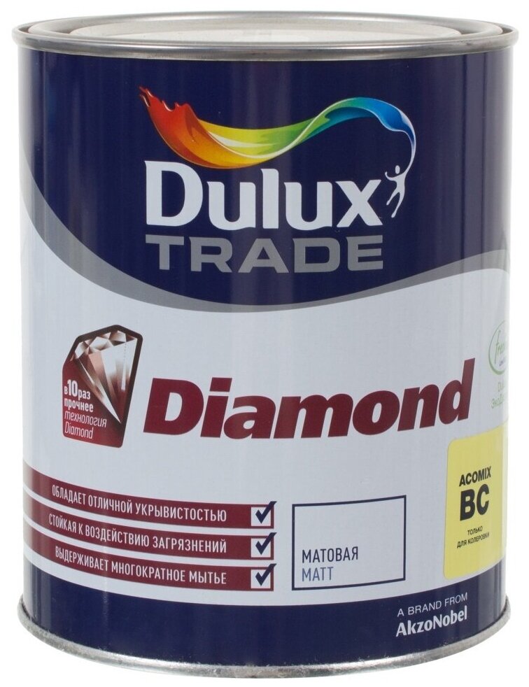 Краска водно-дисперсионная Dulux Trade Diamond Matt