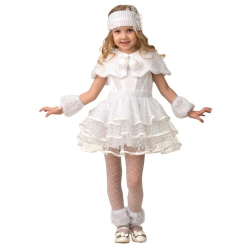 Батик Карнавальный костюм Снежинка Снеговичка, рост 116 см 5135-116-60 костюм принцессы снежинки 4258 104 116 см