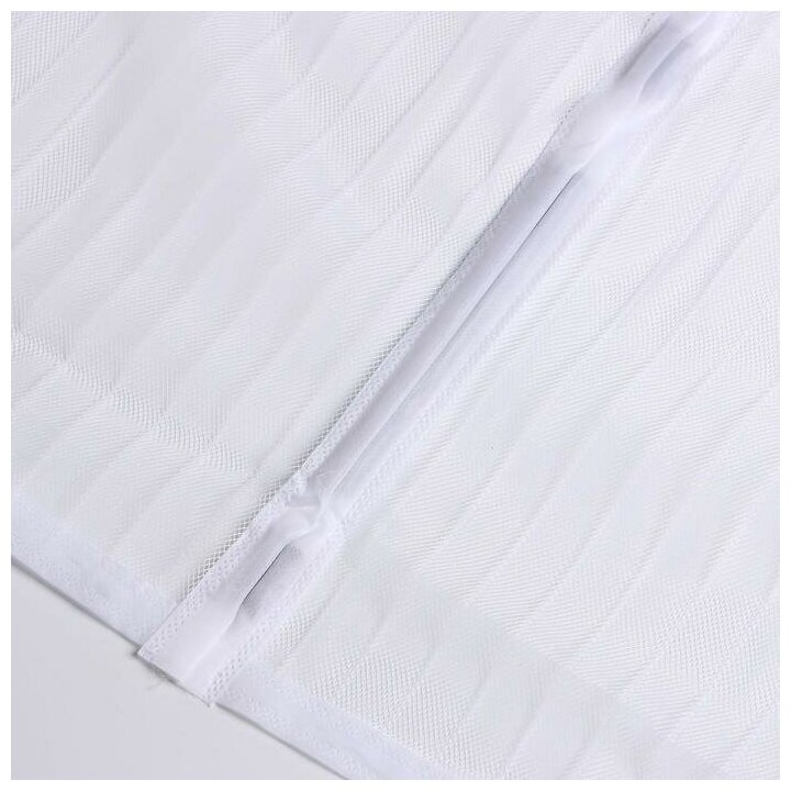 Сетка антимоскитная для дверей, 100 × 210 см, на магнитах, цвет белый - фотография № 7