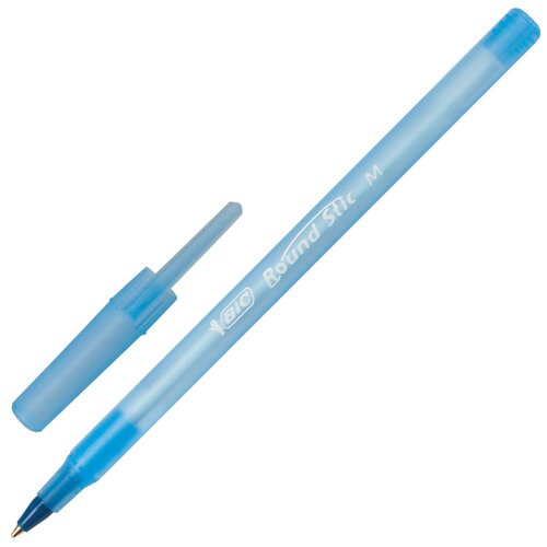 Ручки шариковые BIC Round Stic, набор 4 шт, синие, узел 1 мм, линия письма 0,32 мм, пакет, 944176