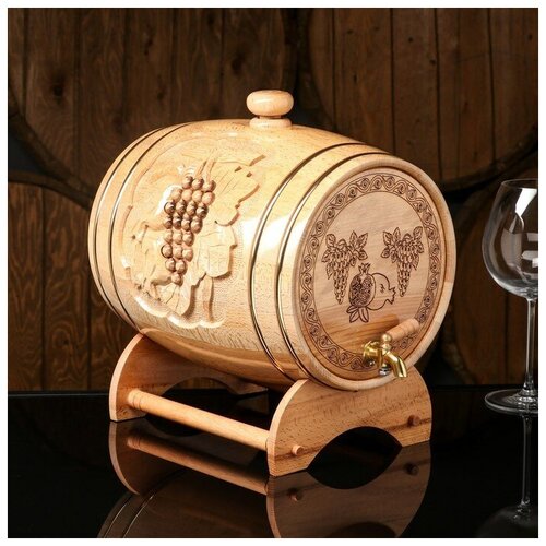 Бочка для напитков, светлая, бук, 5 л, Армения