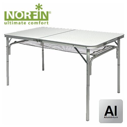 стол складной norfin gaula l nf алюминиевый 120x60 Стол складной Norfin GAULA-L NF алюминиевый 120x60