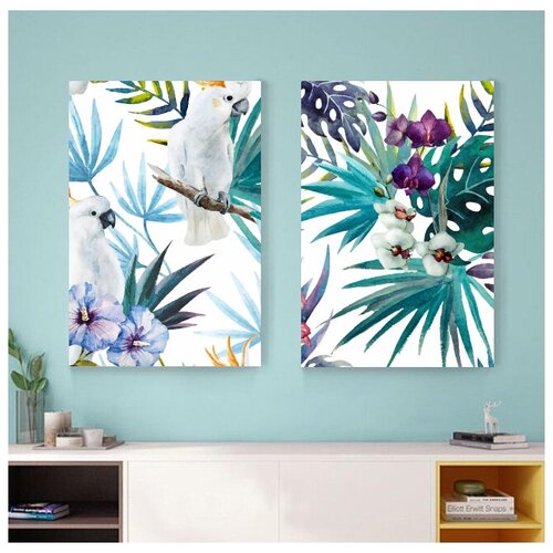 Комплект картин (2 шт по 50х70см) в спальню/гостиную/зал 