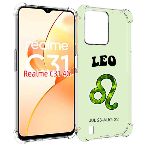 Чехол MyPads знак зодиака лев 1 для OPPO Realme C31 задняя-панель-накладка-бампер чехол mypads знак зодиака лев 1 для oppo realme c31 задняя панель накладка бампер