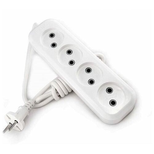 Удлинитель Lux У4-О-07 4 Sockets 7m White