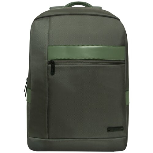 Рюкзак TORBER VECTOR с отделением для ноутбука 15,6", серо-зелёный, полиэстер 840D, 44 х 30 x 9,5 см, T7925-GRE