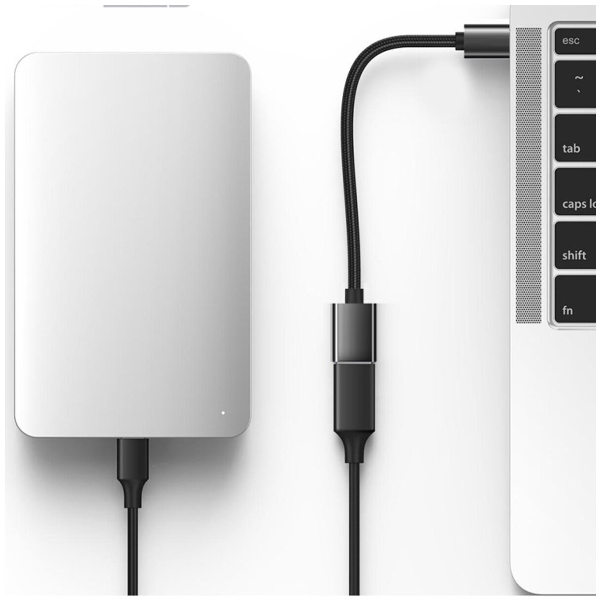 Адаптер OTG (отг) с type C(тайпси) на USB, кабель передачи данных, конвертер для MacBook Pro, Xiaomi, Samsung, Huawei