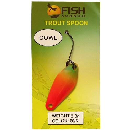 фото Блесна форелевая fish season cowl, 2.8g , цвет-6 , 1шт/уп